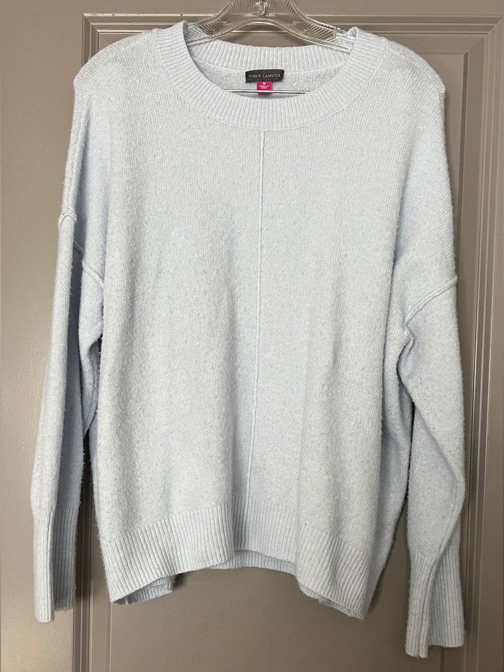 Vince Camuto Pale Blue Cozy Crewneck Sweater